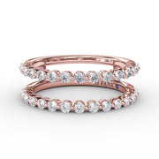 Single Prong Diamond Insert Ring
