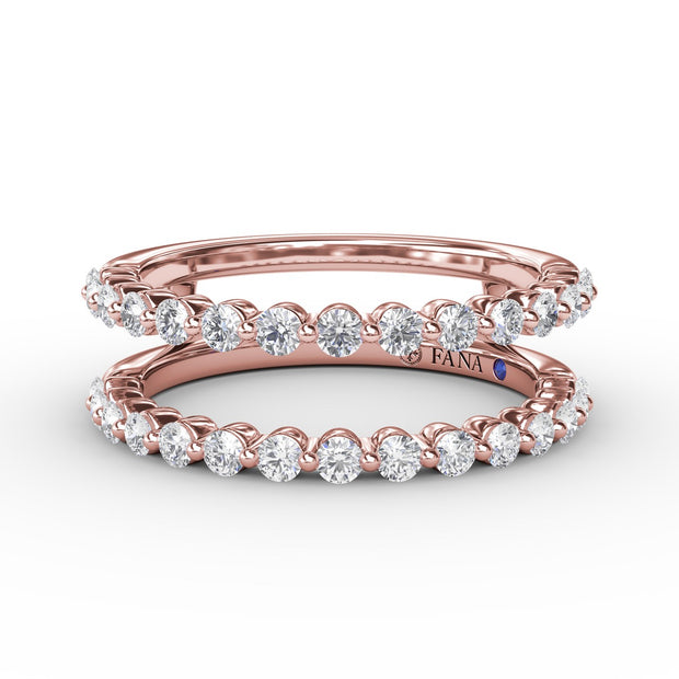 Single Prong Diamond Insert Ring