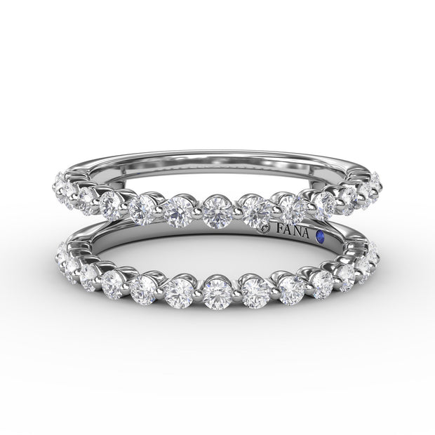 Single Prong Diamond Insert Ring