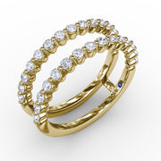 Single Prong Diamond Insert Ring