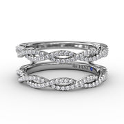 Loose Twist Diamond Insert Ring