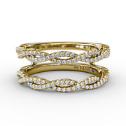 Loose Twist Diamond Insert Ring