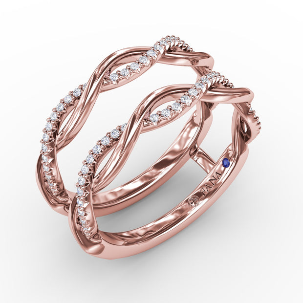 Diamond Twist Insert Ring