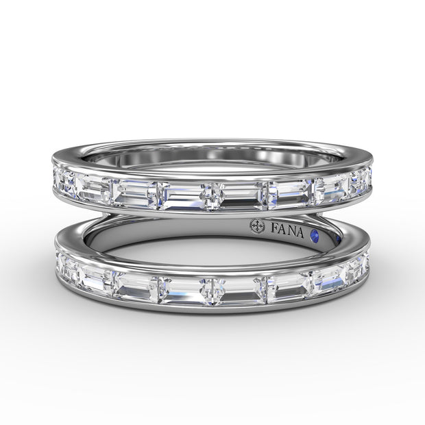 Channel Setting Diamond Insert Ring