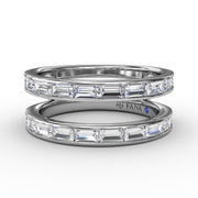 Channel Setting Diamond Insert Ring
