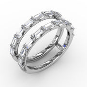 Baguette Cut Diamond Insert Ring
