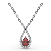 Feel The Love Ruby and Diamond Pendant