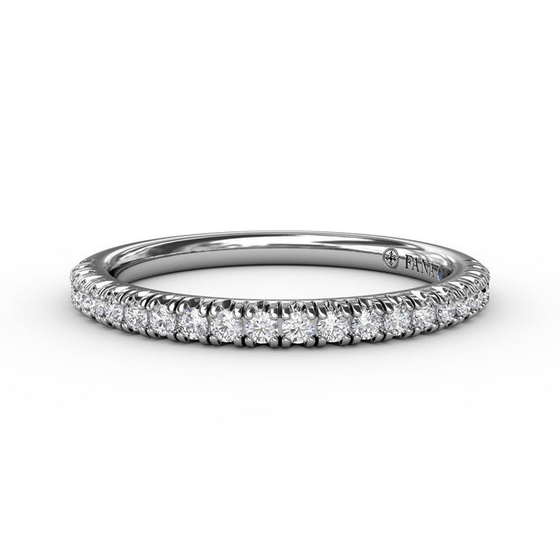 Delicate Modern Pave Anniversary Band
