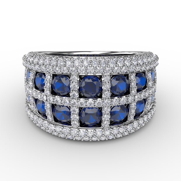 Bold and Beautiful Sapphire and Diamond Ring