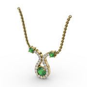 Full of Life Emerald and Diamond Pendant