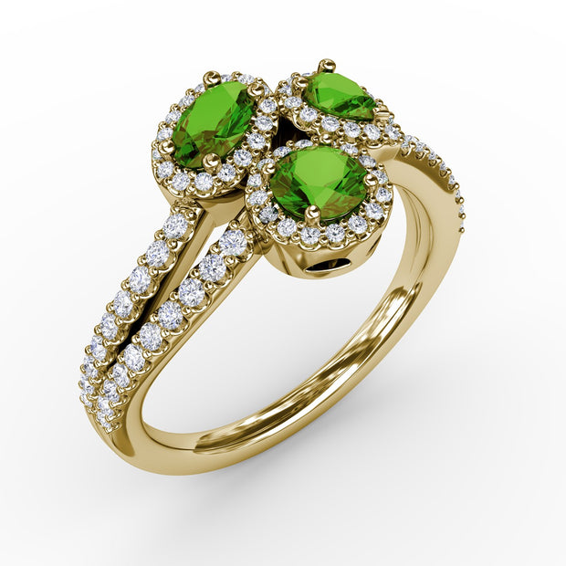 Feel The Elegance Emerald and Diamond Ring