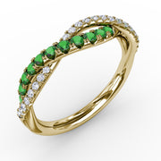 Infinite Love Emerald and Diamond Ring