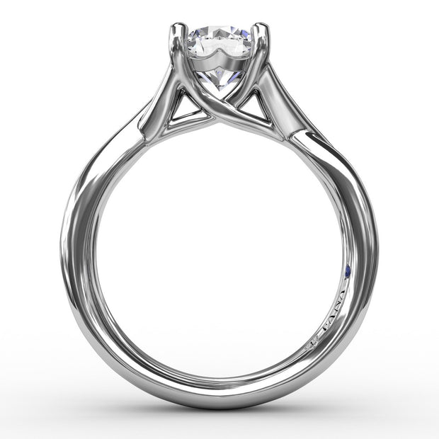 Infinity Solitaire Engagement Ring